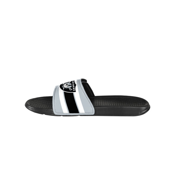 FOCO NFL Youth Las Vegas Raiders Legacy Sport Slide Flip Flop Sandals