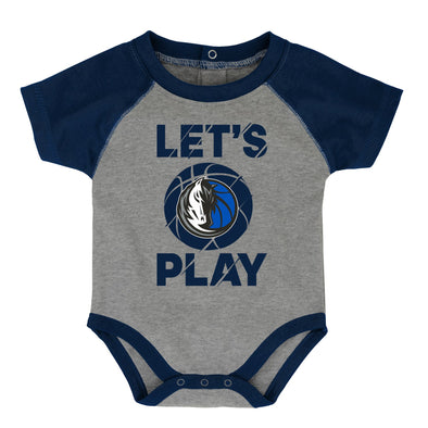 Outerstuff NBA Infant Dallas Mavericks Baby Hook 3-Piece Creeper Set