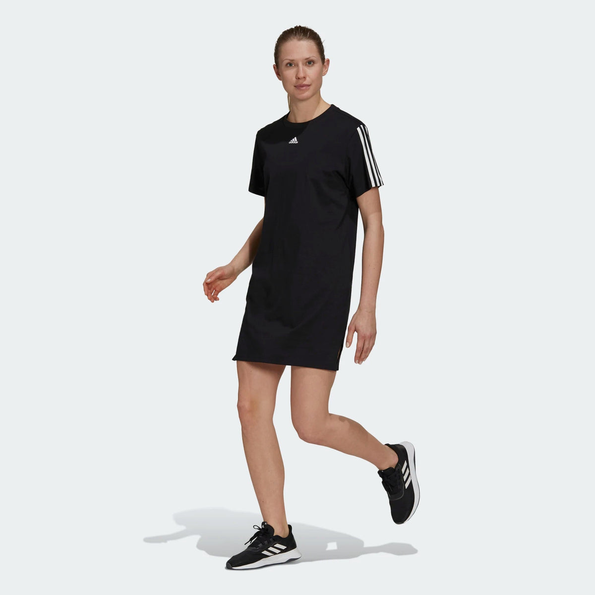 Adidas Women s Essential Loose 3 Stripes Dress Color Options Fanletic