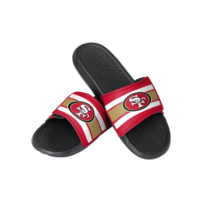 FOCO NFL Youth San Francisco 49ers Legacy Sport Slide Flip Flop Sandals