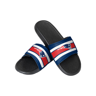 FOCO NFL Youth New England Patriots Legacy Sport Slide Flip Flop Sandals