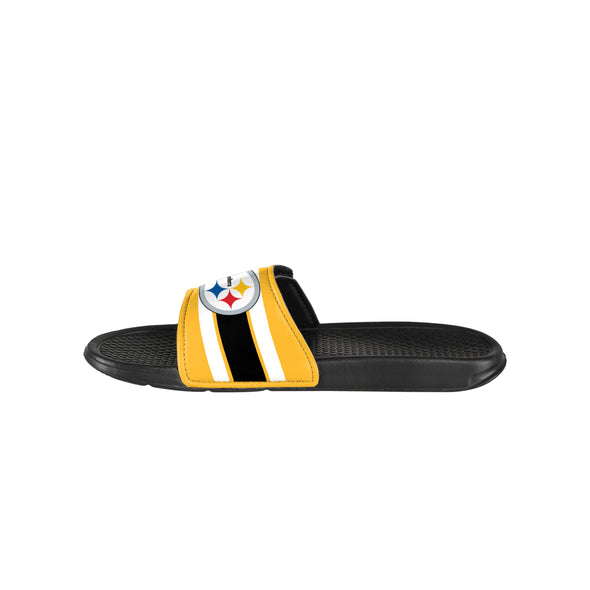 FOCO NFL Youth Pittsburgh Steelers Legacy Sport Slide Flip Flop Sandals