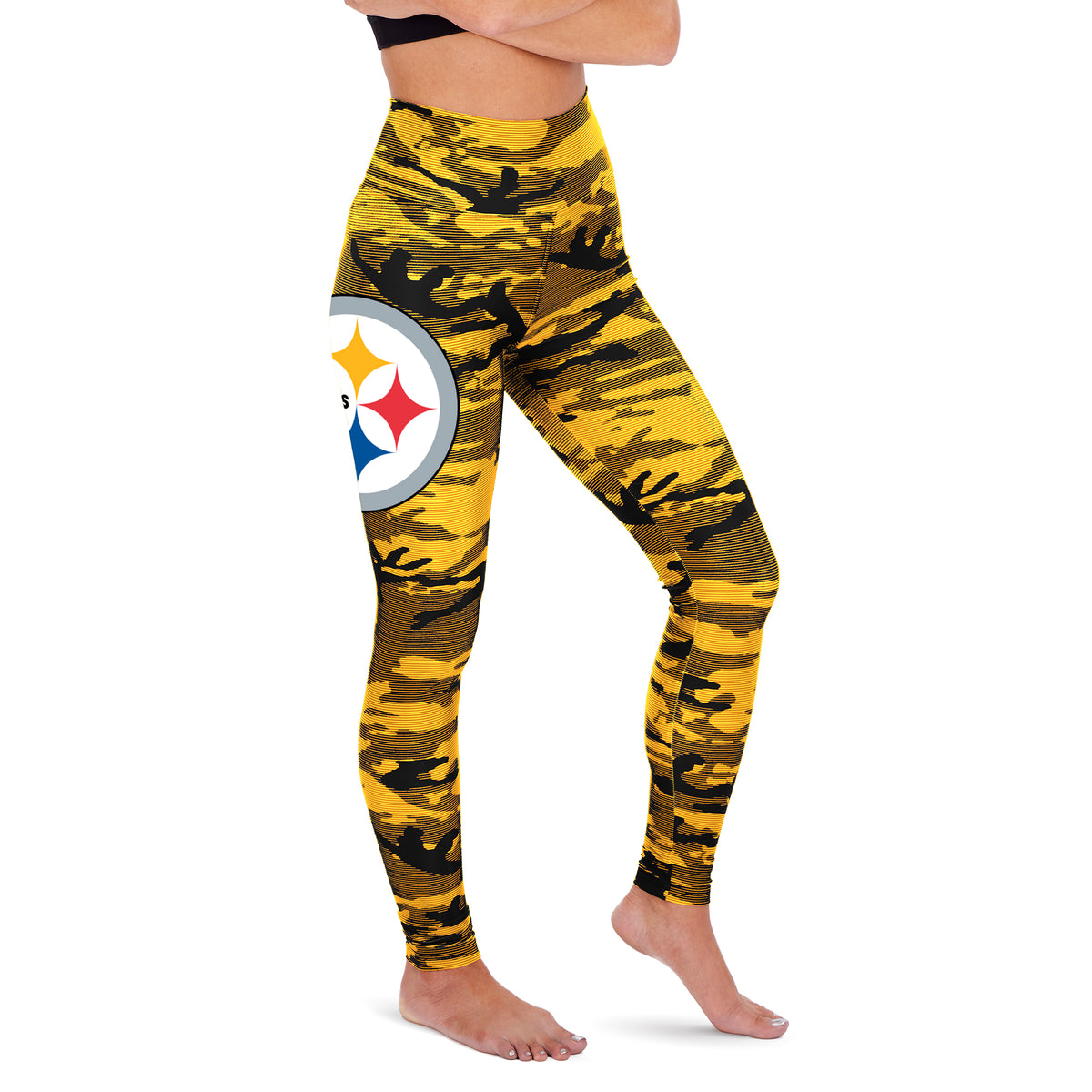 Zubaz NFL Women's Pittsburgh Steelers Camo Lines Leggings – Fanletic