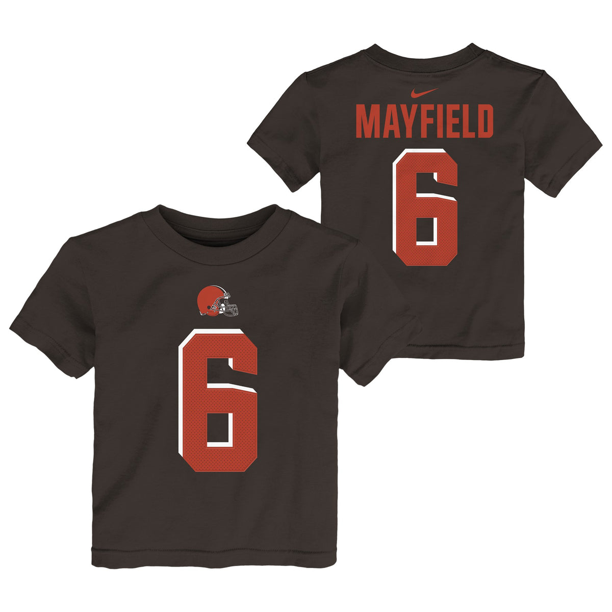 Nike NFL Toddlers Cleveland Browns Baker Mayfield Player Pride T Shirt Fanletic