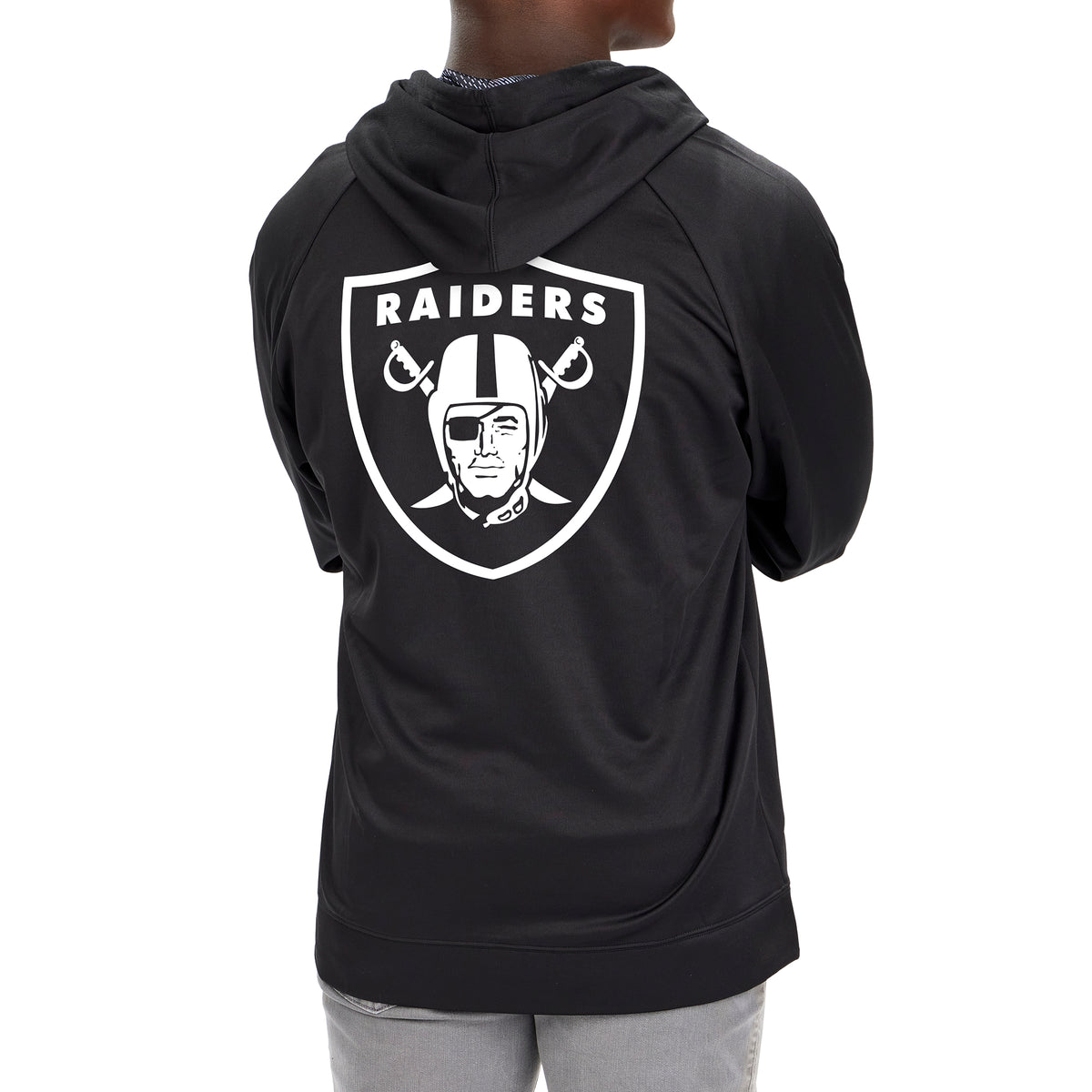 Zubaz NFL Men's Las Vegas Raiders Team Full Zip Up Hoodie With Zebra A –  Fanletic