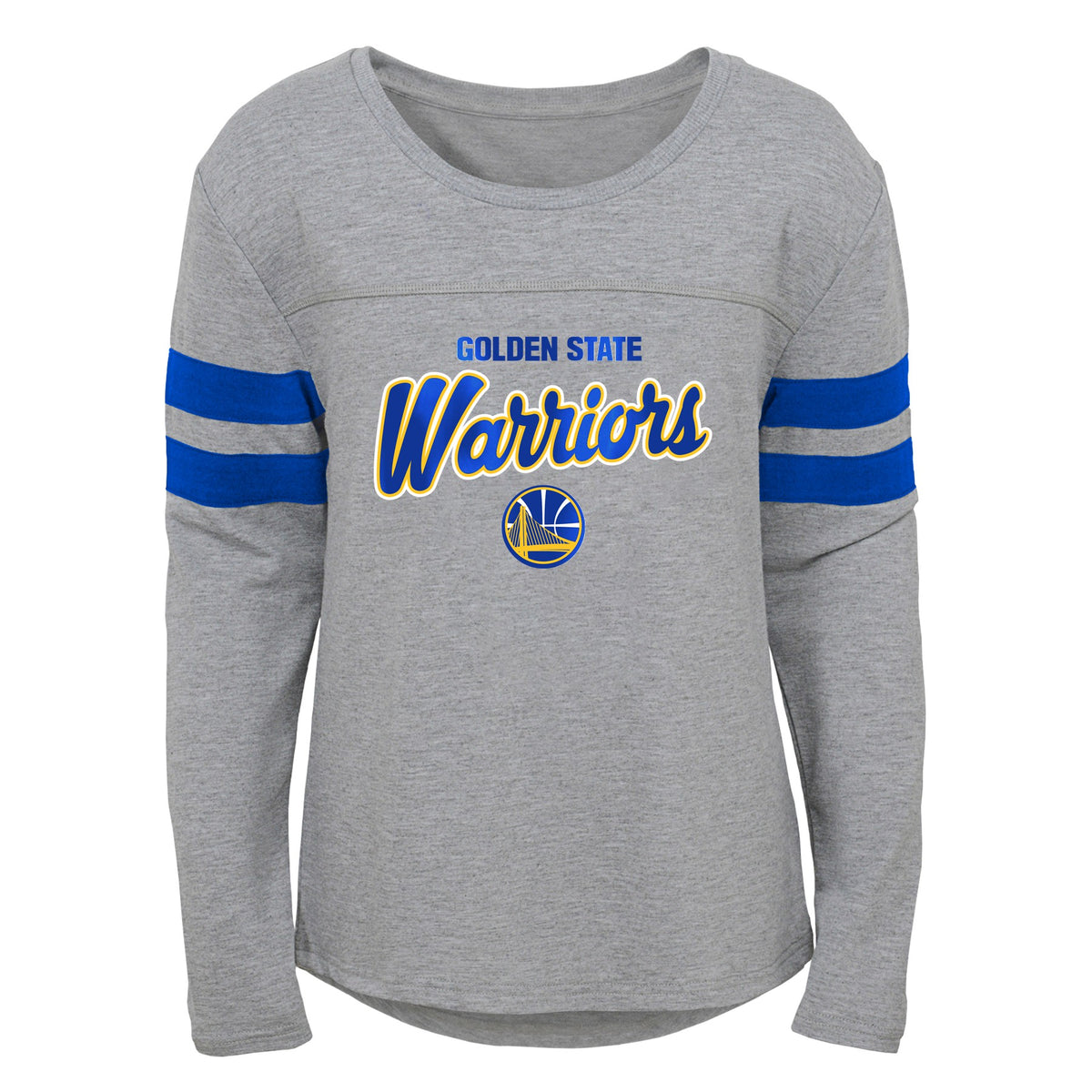 Outerstuff Nike Youth Golden State Warriors Grey Parks & Wreck Long Sleeve T-Shirt, Boys', Small, Gray