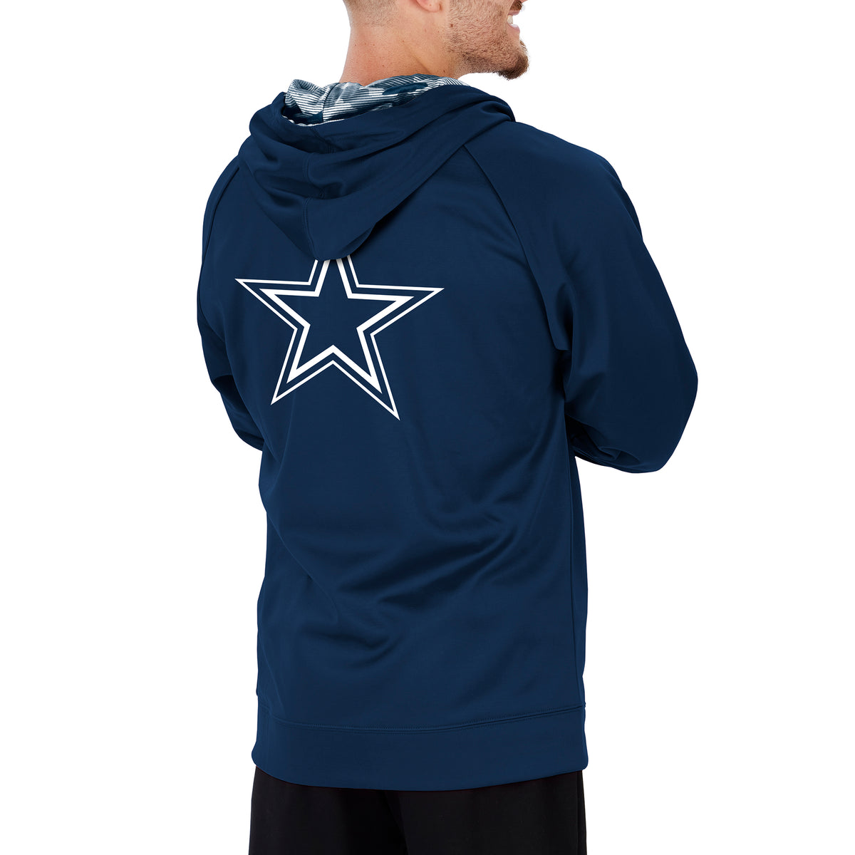 Zubaz NFL Men's Dallas Cowboys Solid Team Hoodie with Camo Lined Hood –  Fanletic