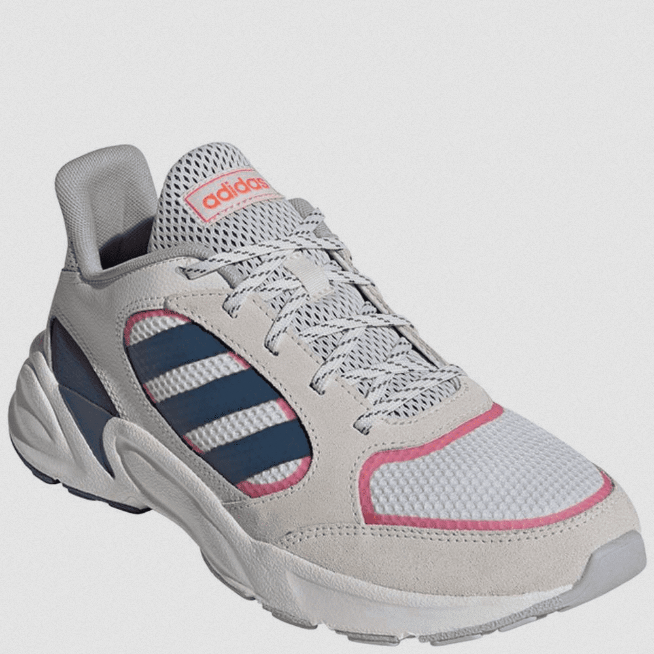 Adidas Women s 90s Valasion Sneaker White Tech Ink Real Pink Fanletic