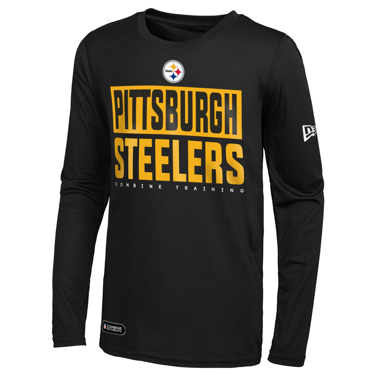 Dick's Sporting Goods Nike Men's Pittsburgh Steelers Athletic Charcoal  Heather/Black Long Sleeve Raglan T-Shirt