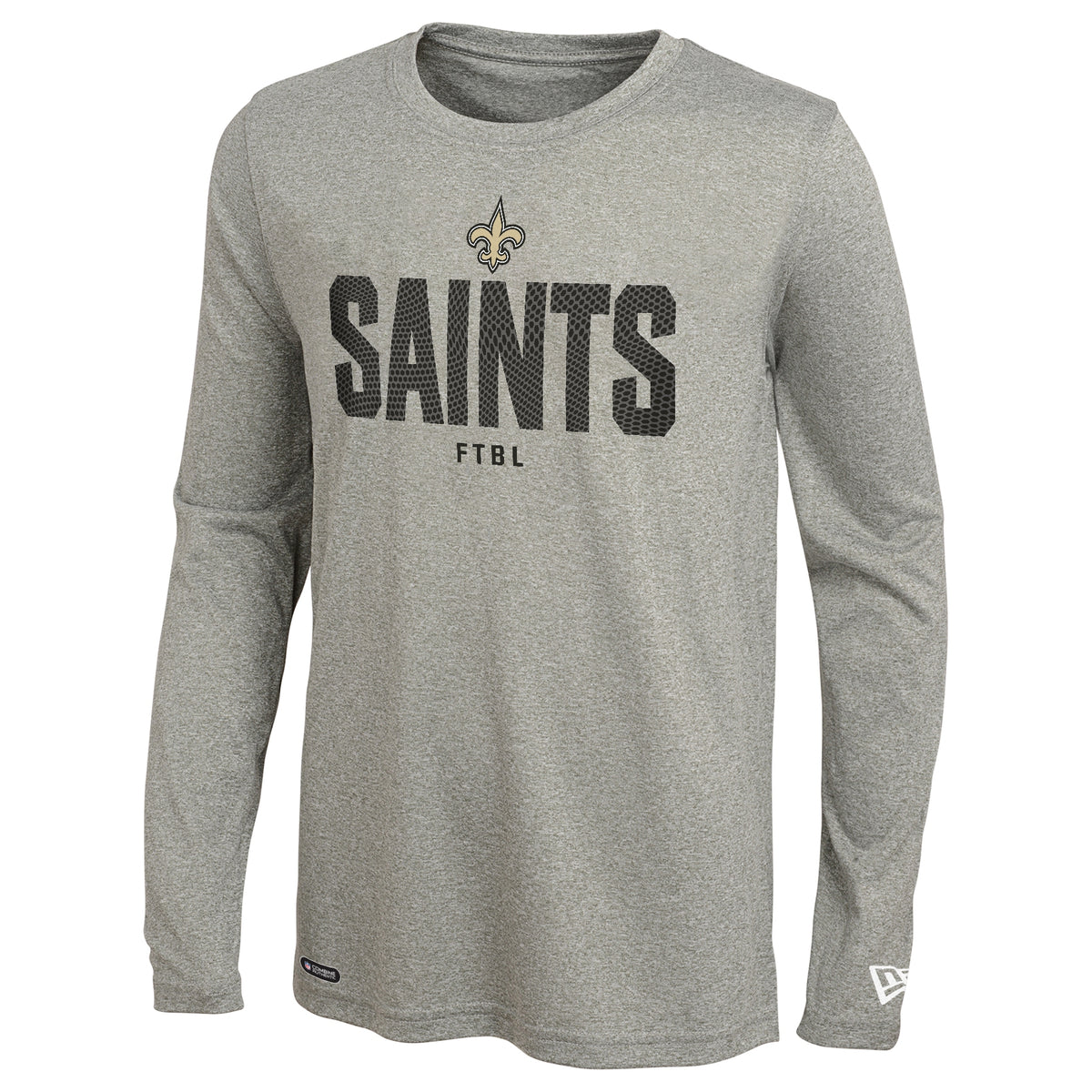 New Era NFL Men's New Orleans Saints Dri-Tek Heathered Grey Long Sleev –  Fanletic