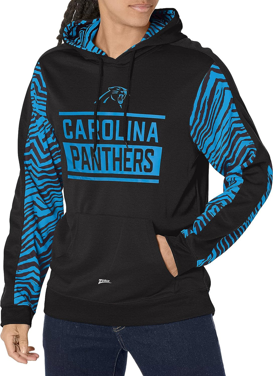 Zubaz NFL Men's Detroit Lions Team Color with Zebra Accents Pullover Hoodie