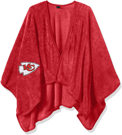 The Northwest Company NFL Adult Kansas City Chiefs Silk Touch Throw Blanket Wrap with Applique