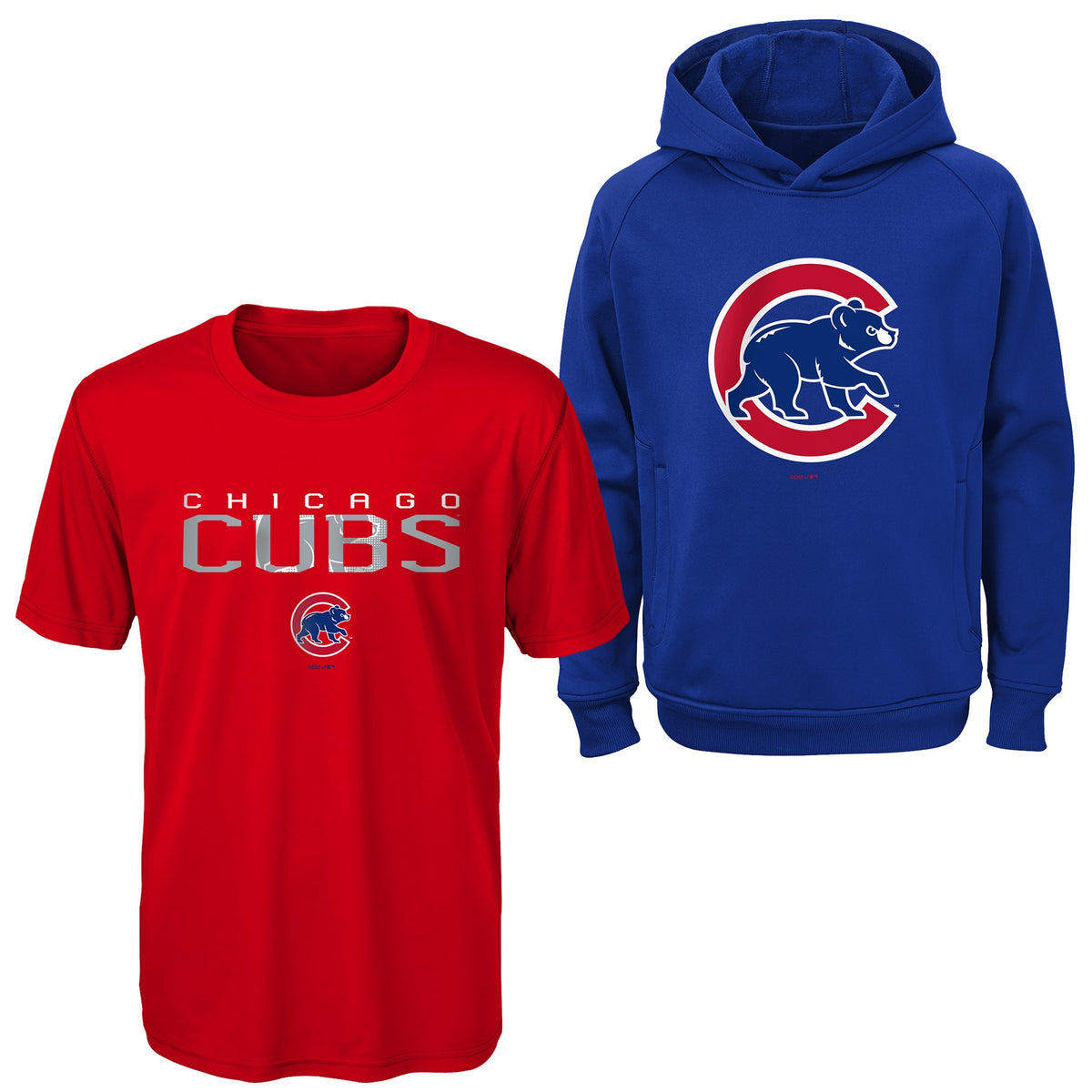 Chicago Cubs Youth Head Coach Hooded Sweatshirt Medium = 10-12