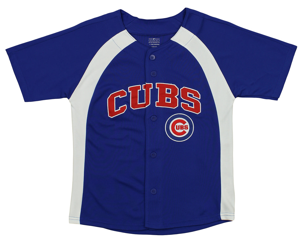 Outerstuff MLB Kids Chicago Cubs Button Up Baseball Team Home Jersey –  Fanletic