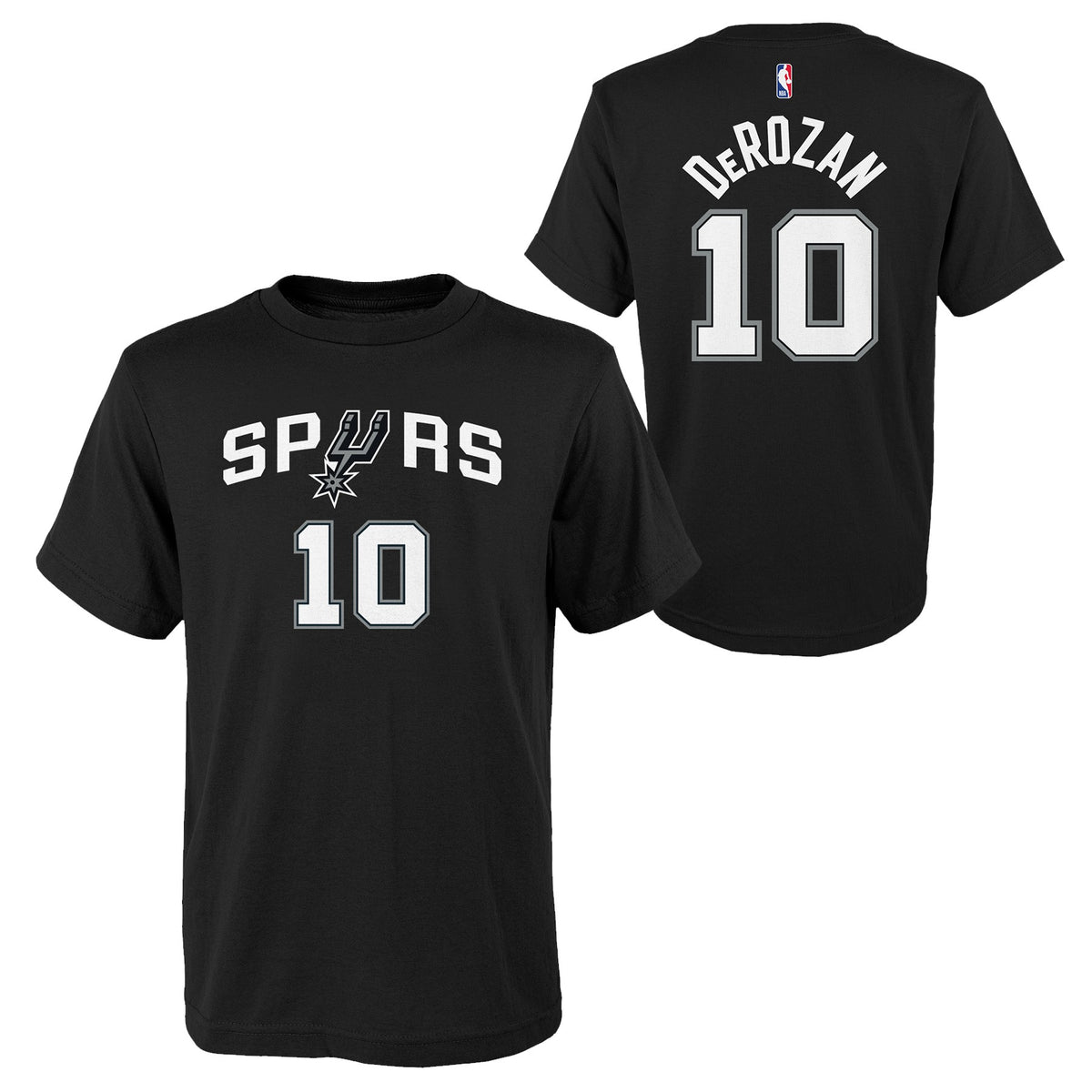San Antonio Spurs Polo Shirt Mens Large Black Short Sleeve Cotton NBA