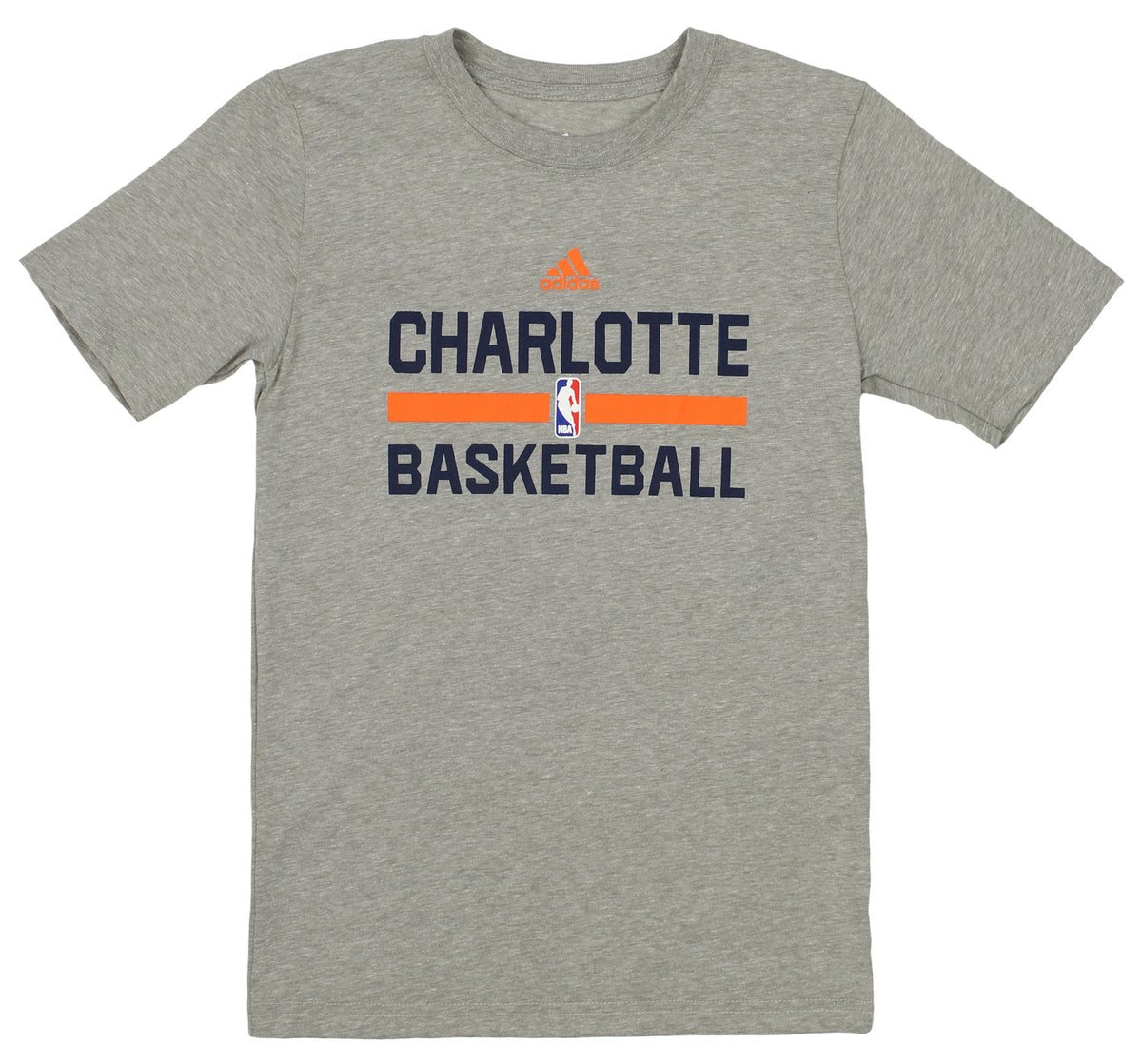 Adidas NBA Basketball Youth Charlotte Bobcats Practice Tee Shirt, Navy