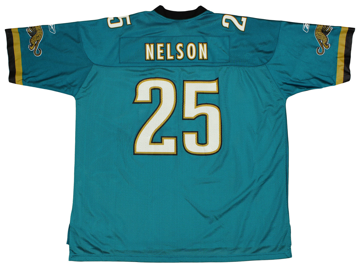 Vintage Reggie Nelson #25 Jacksonville Jaguars Onfield Reebok NFL Jersey 5XL