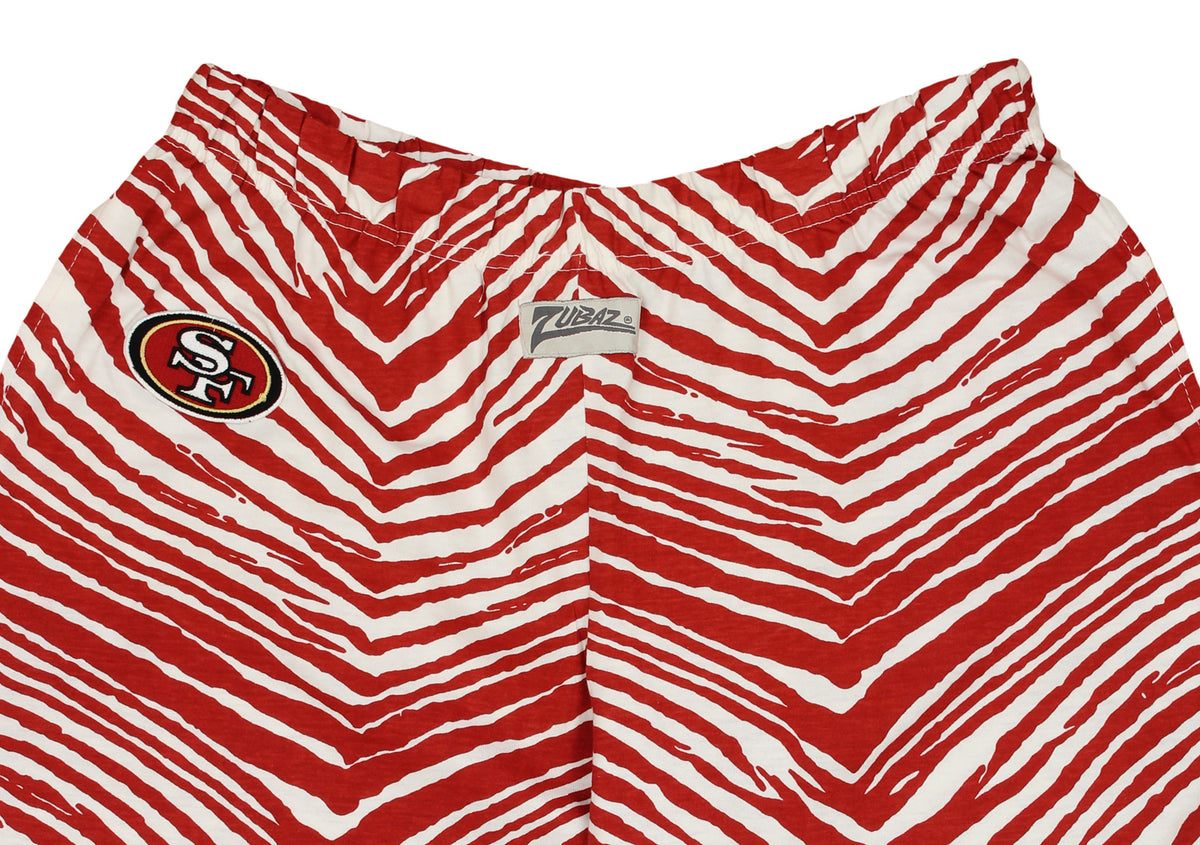 Zubaz San Francisco 49ers Scarlet/Gold Zebra Pants Size: Small