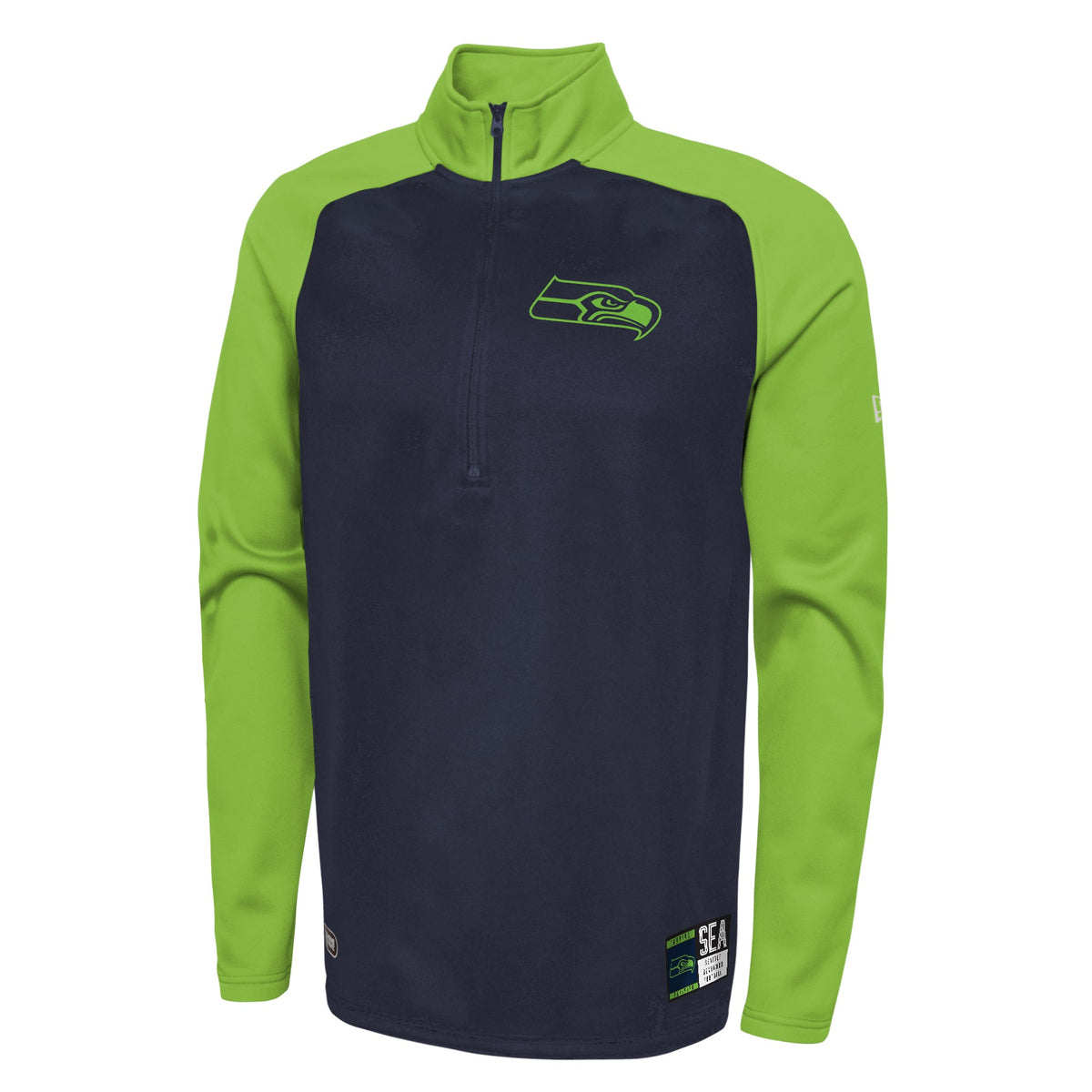 Seattle Seahawks 1/4 Zip Pullover Jacket Size: Medium