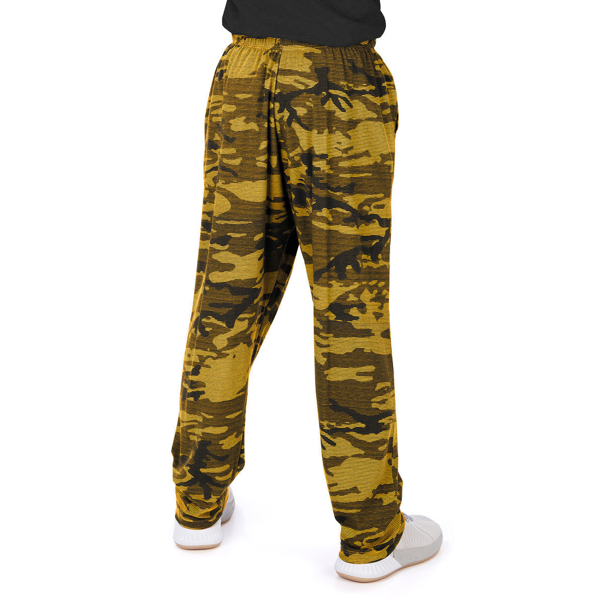 Pittsburgh Steelers Camo Lines Print Pant, Black/Gold