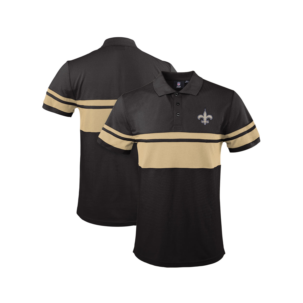 FOCO New Orleans Saints NFL Mens Nightcap Polyester Polo