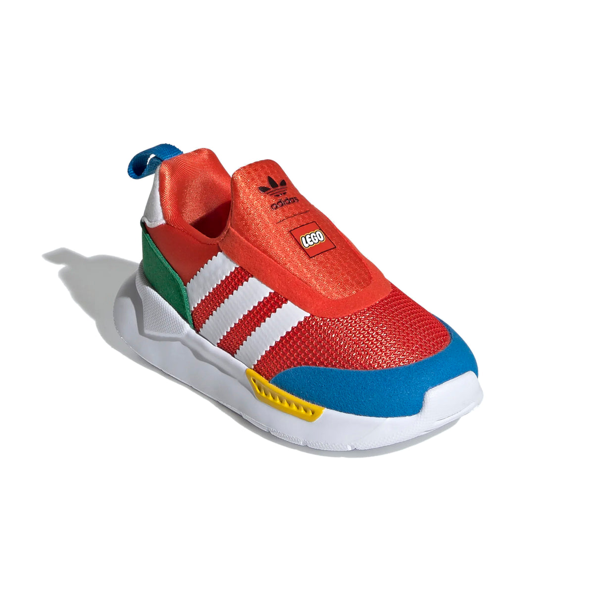 【お値下げ】kids 14cm adidas Adidas Infant ZX 360 Lego Sneakers, Bold Orange/Cloud White