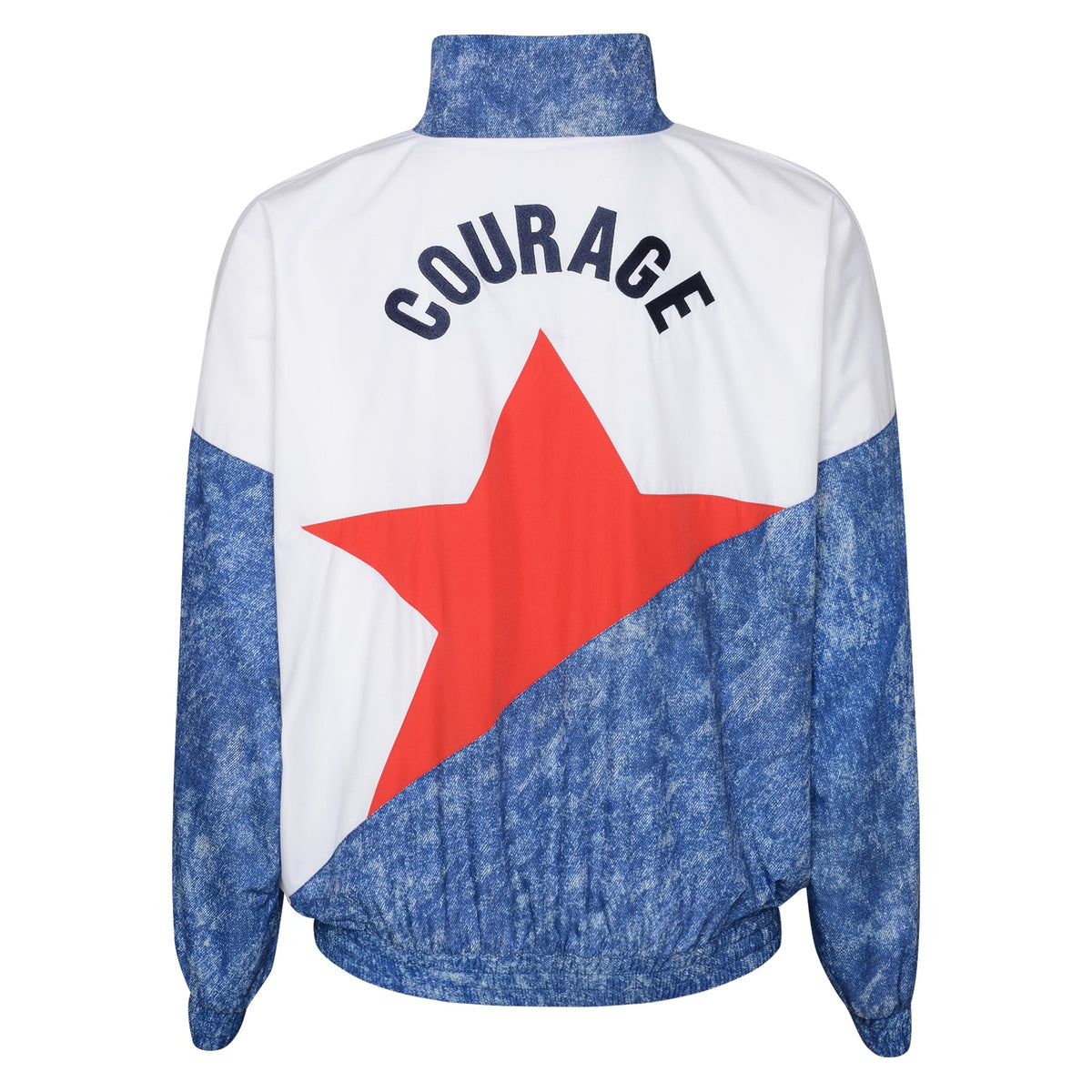 Men In Blazers (MIB) x Umbro 22 Wind Jacket, Denim/White – Fanletic