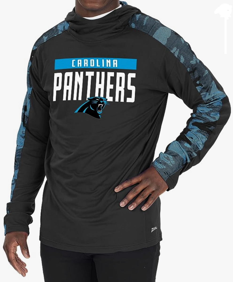 Zubaz NFL Men's Carolina Panthers Lightweight Elevated Hoodie with Cam –  Fanletic