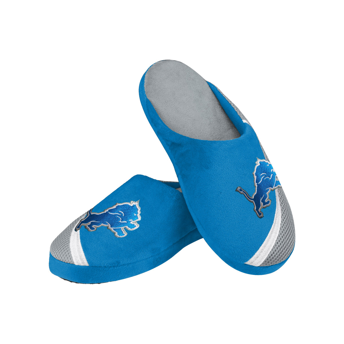 NFL Detroit Lions Stripe Logo Dot Sole Slippers Size S by FOFO