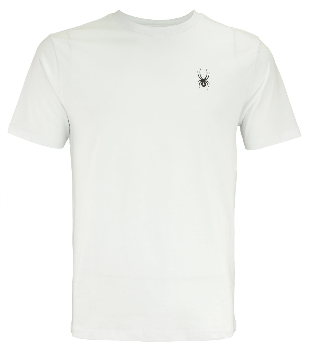 Spyder Men's Standard Carve Short Sleeve Tee - Soft Cotton Basic T-Shirt