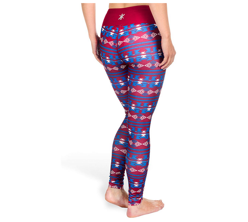 KLEW NHL Women's Colorado Avalanche Aztec Print Leggings – Fanletic