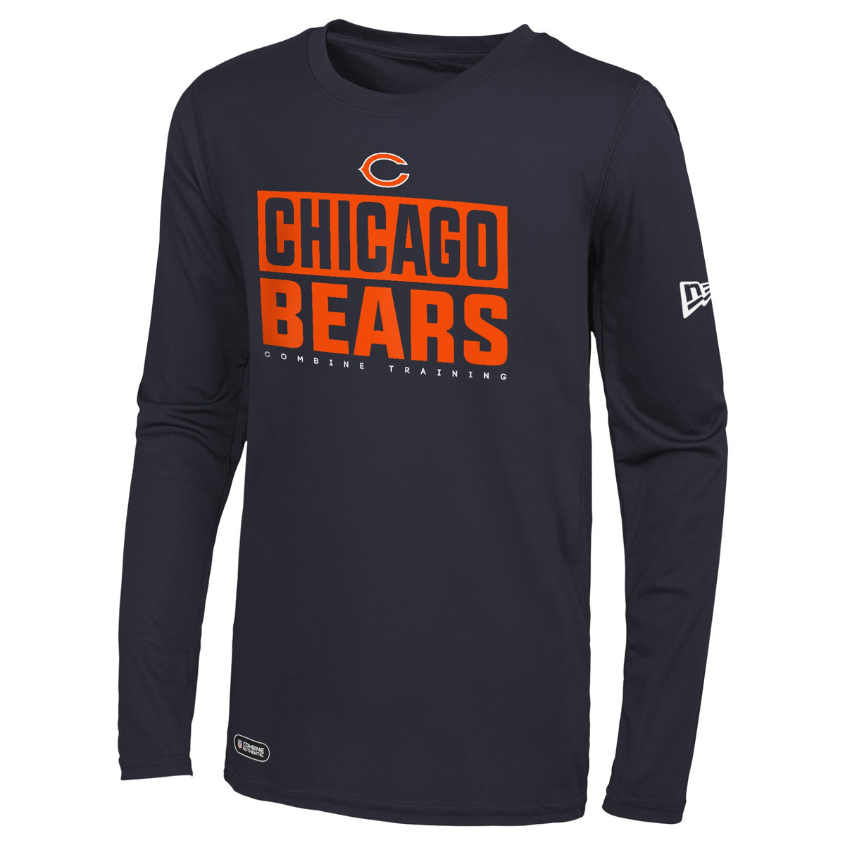 NFL Team Apparel Chicago Bears Kids Youth Long Sleeve T-Shirt Size