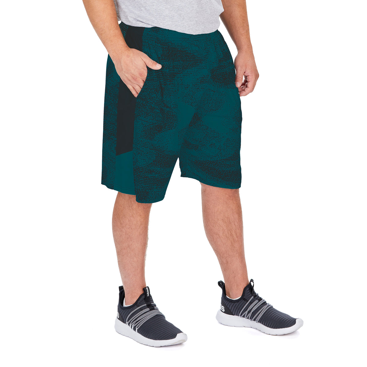 Zubaz NFL Men's Philadelphia Eagles Static Poly Shorts with Side