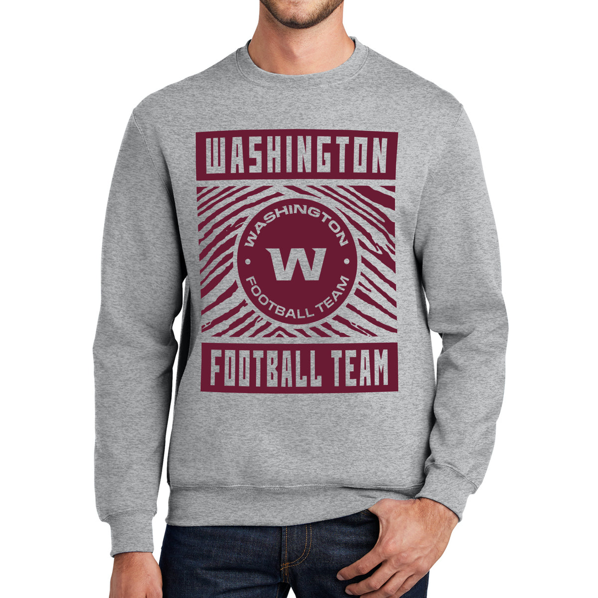 washington football team crewneck sweatshirt