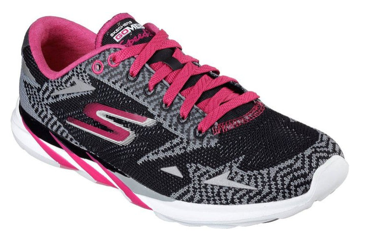 Skechers Women s GOmeb Speed 3 2016 Running Shoe Black Pink US 7.5 M