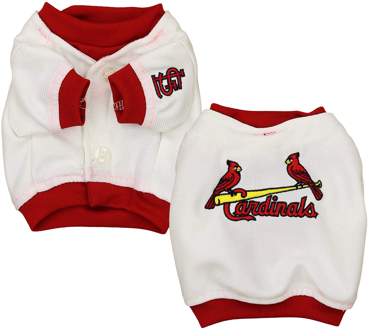 St Louis Cardinals Baseball Dog Jersey, Sporty K9 MLB, Size XXS