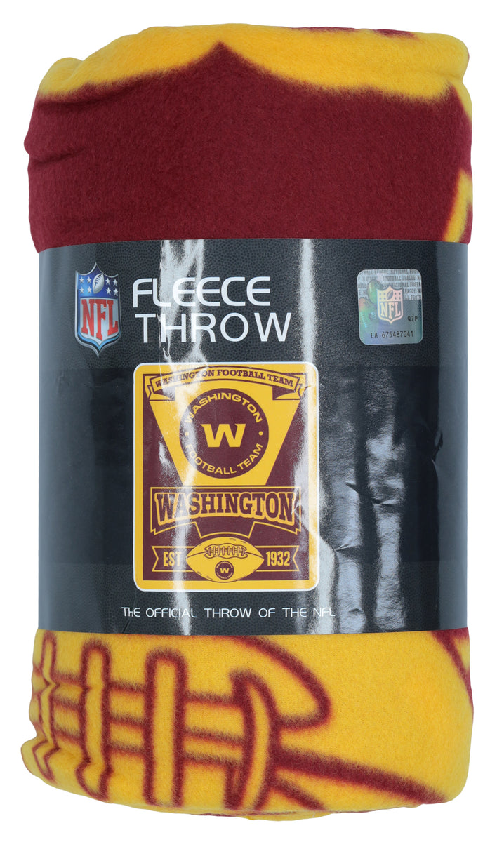 Northwest NFL Washington Football Fleece Throw Blanket Fanletic