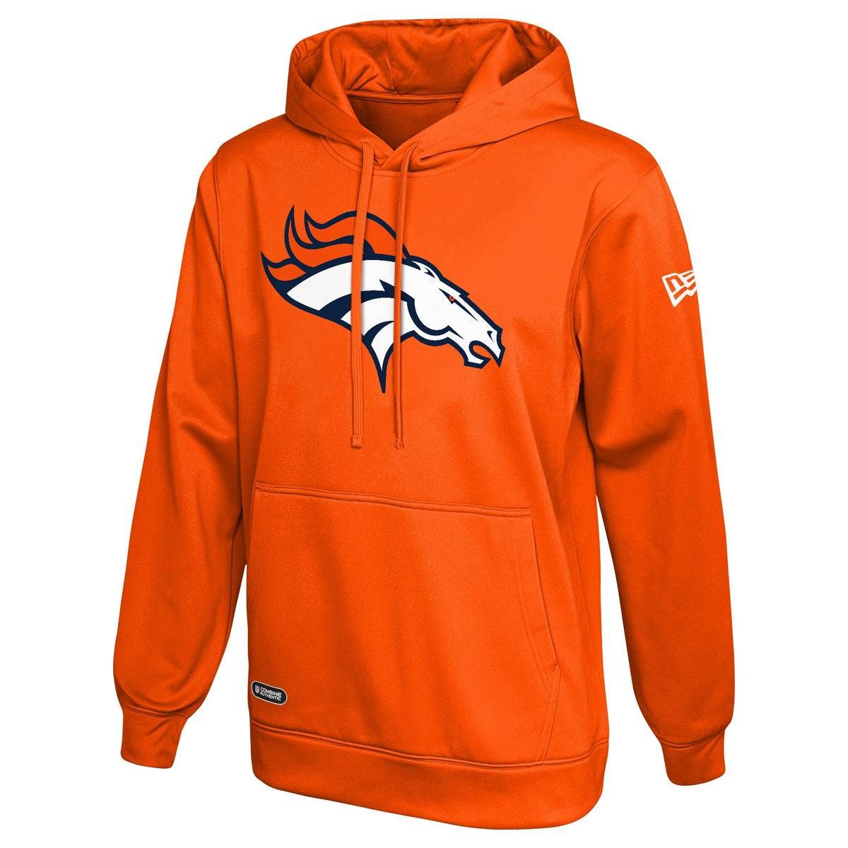 New Era Denver Broncos NFL Blue Pullover Hoodie Sweatshirt: