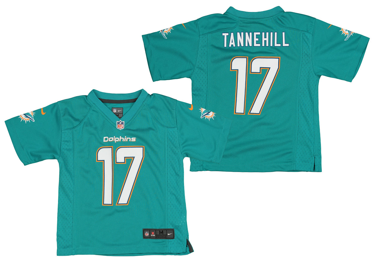 MENS RYAN TANNEHILL MIAMI DOLPHINS JERSEY NIKE NFL #17 ORANGE LARGE EUC