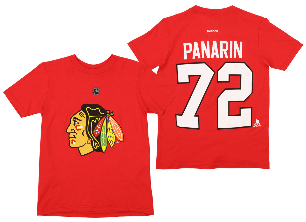 Reebok NHL Youth Chicago Blackhawks Artemi Panarin #72 Jersey, Size S-M