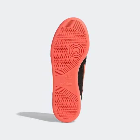 Adidas Men's Continental 80 Sneakers, Core Black / Real Lilac / Orange