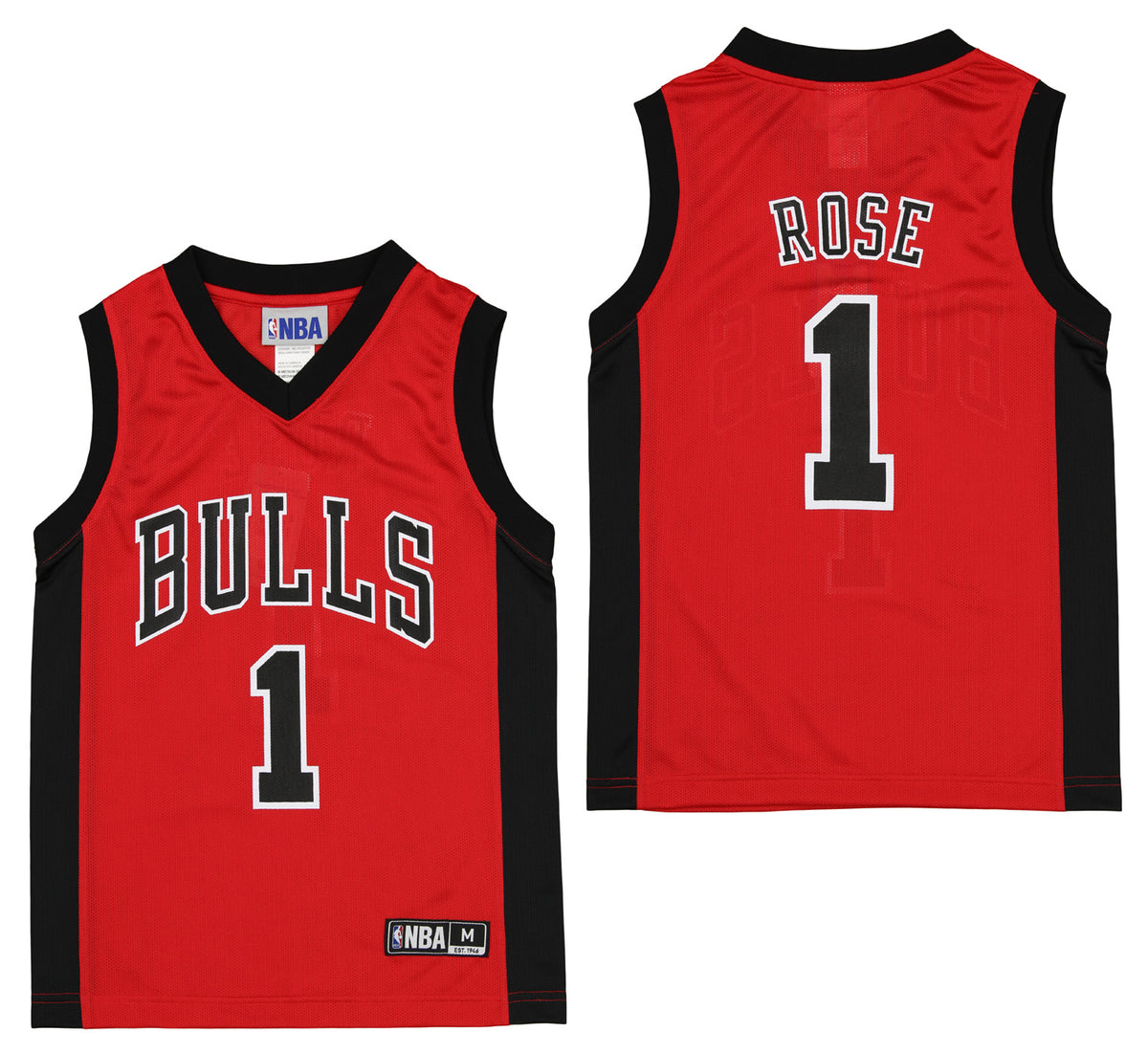 Outerstuff NBA Youth Boys Chicago Bulls Derrick Rose 1 Player Jersey Fanletic