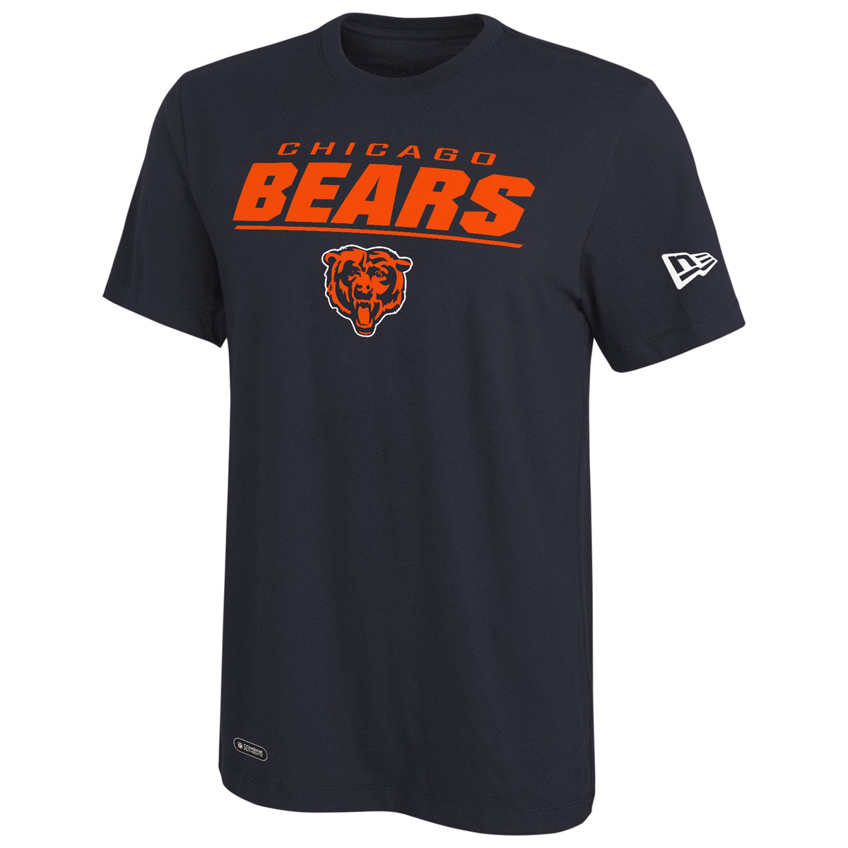 Chicago Bears Combine 50 Yard Line Long Sleeve T-Shirt by New Era Apparel