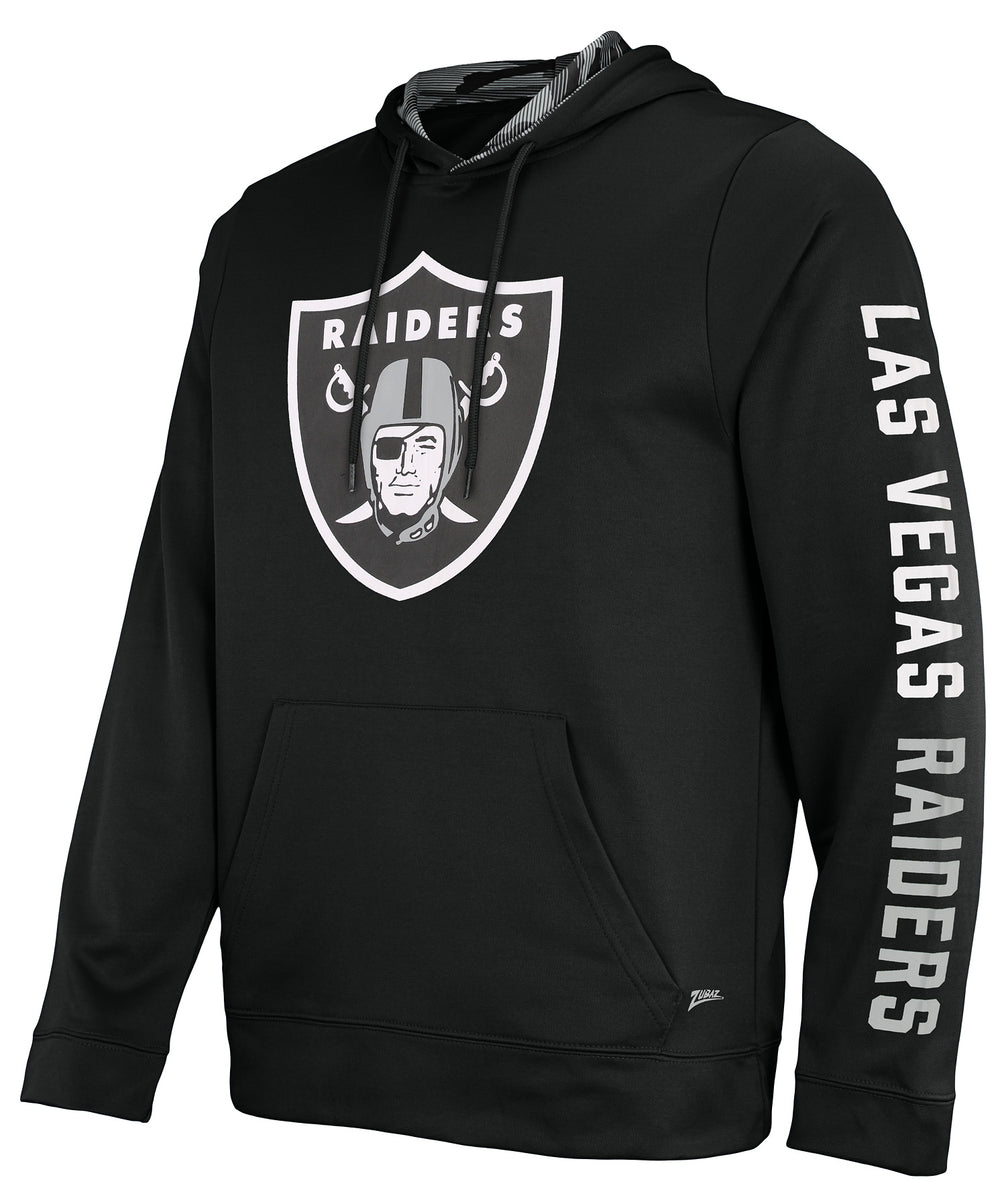 Zubaz NFL Men's Las Vegas Raiders Team Full Zip Up Hoodie With Zebra A –  Fanletic