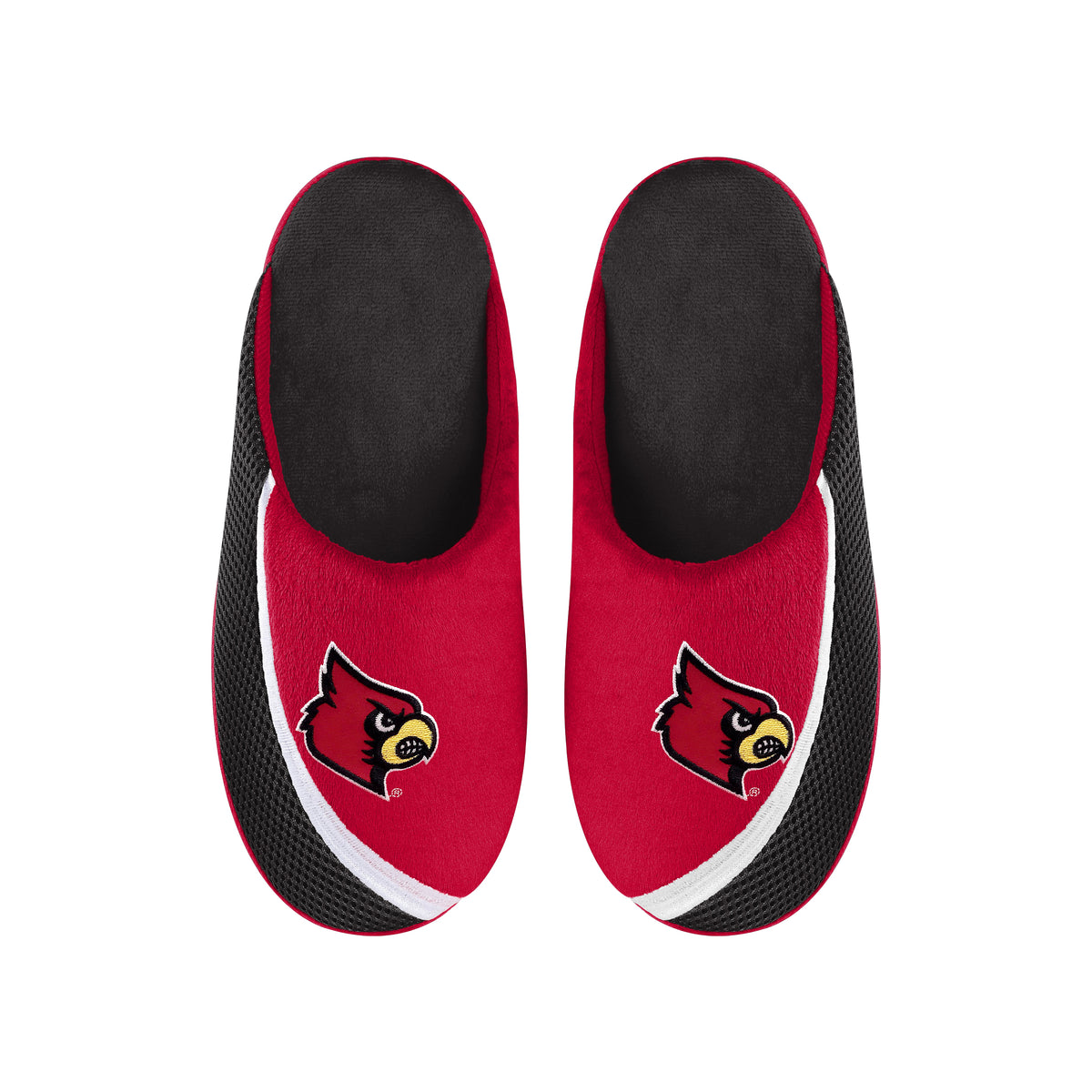 FOCO NCAA Men's Louisville Cardinals 2022 Big Logo Color Edge Slippers –  Fanletic