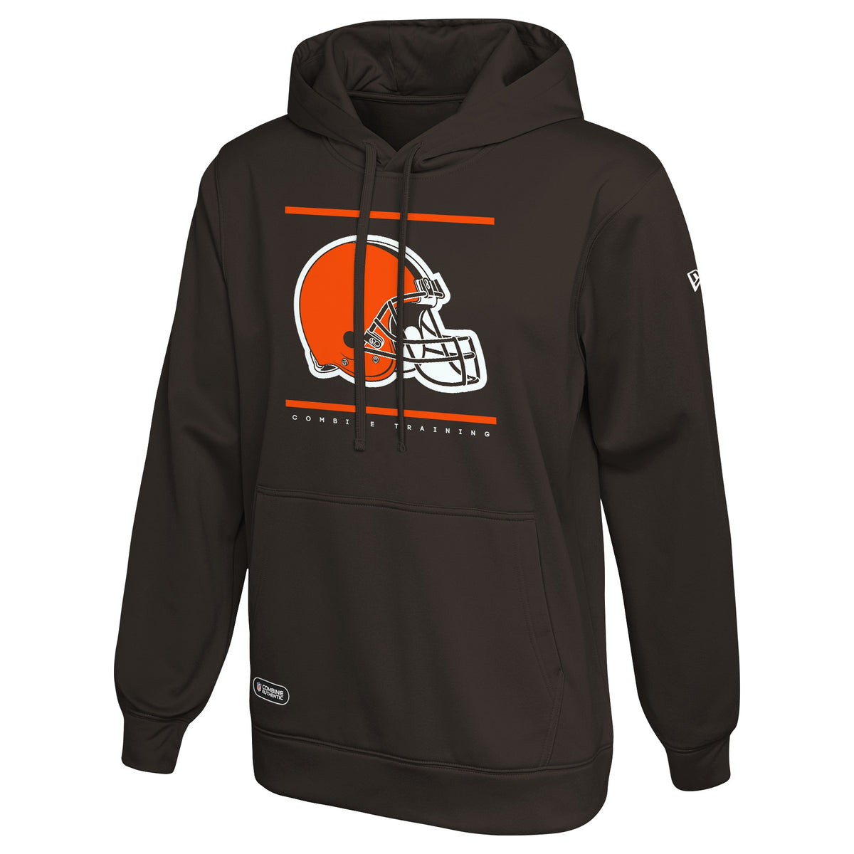 New era NFL Team Logo Cleveland Browns Hoodie Grey