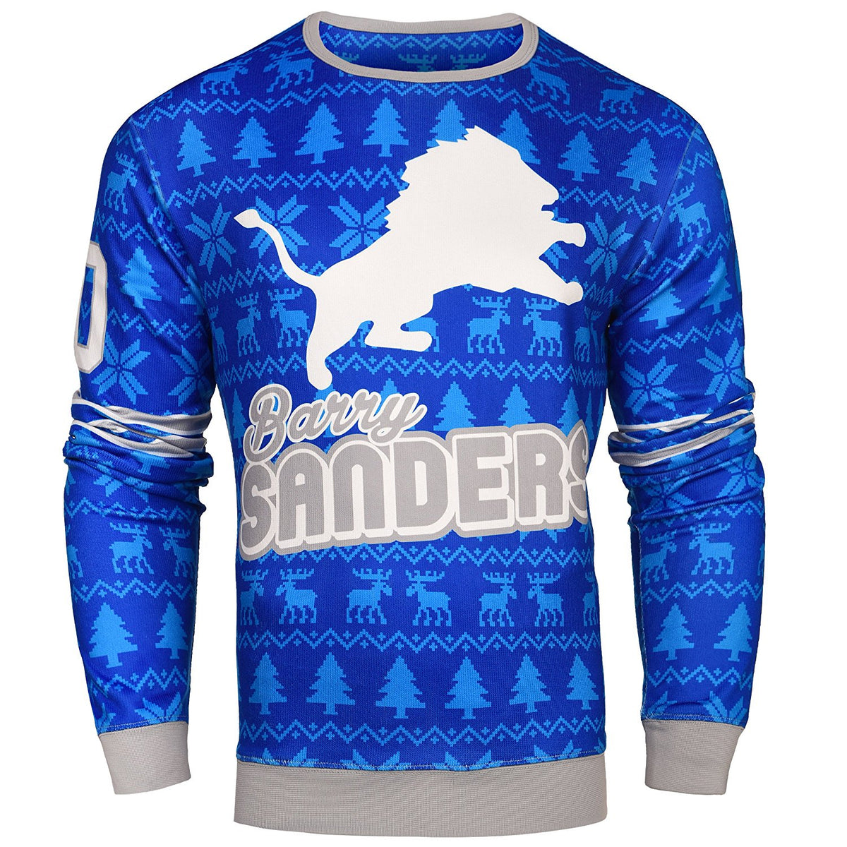 NFL Men's Detroit Lions Barry Sanders #20 Retired Player Ugly Sweater –  Fanletic