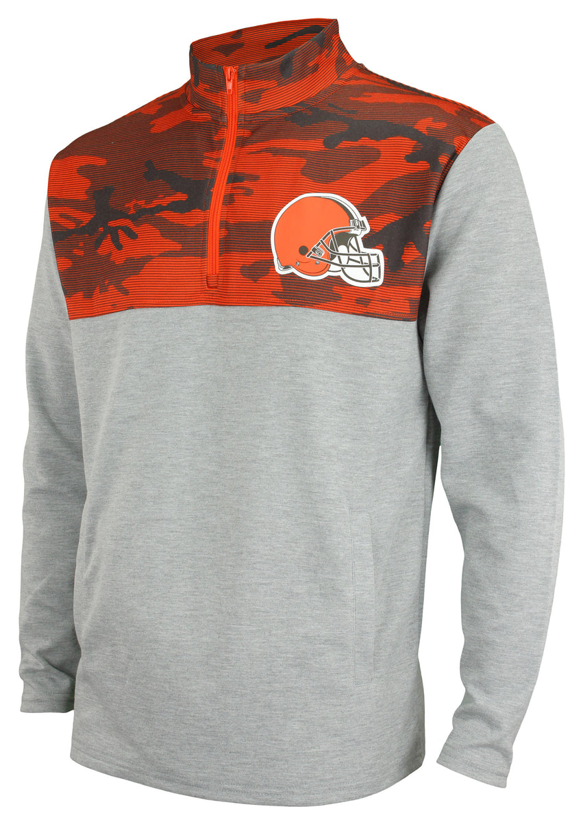 Zubaz NFL Men's Cleveland Browns Solid Team Hoodie With Camo Lined Hoo –  Fanletic