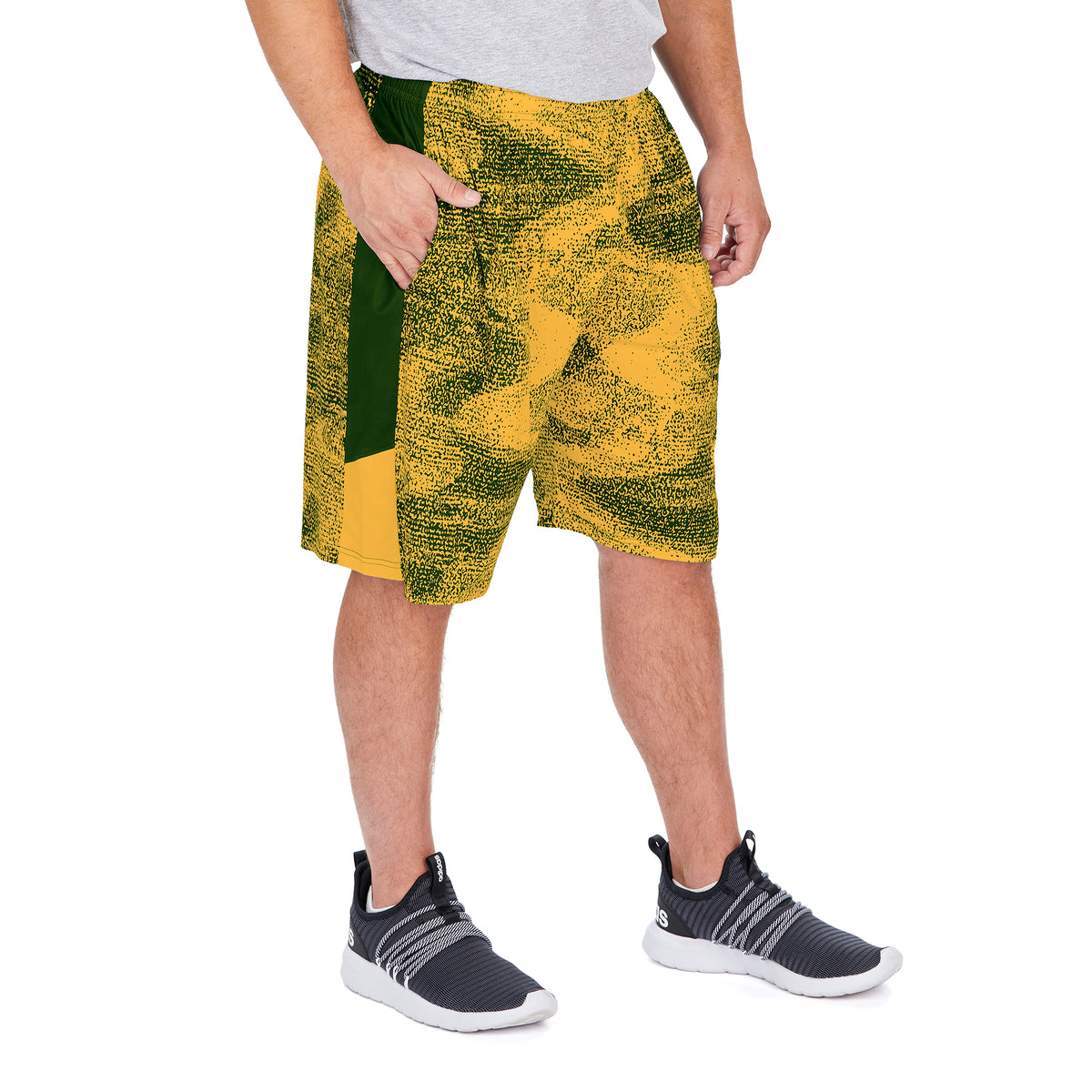 Zubaz NFL Football Men's Green Bay Packers Static Lines Comfy Pants