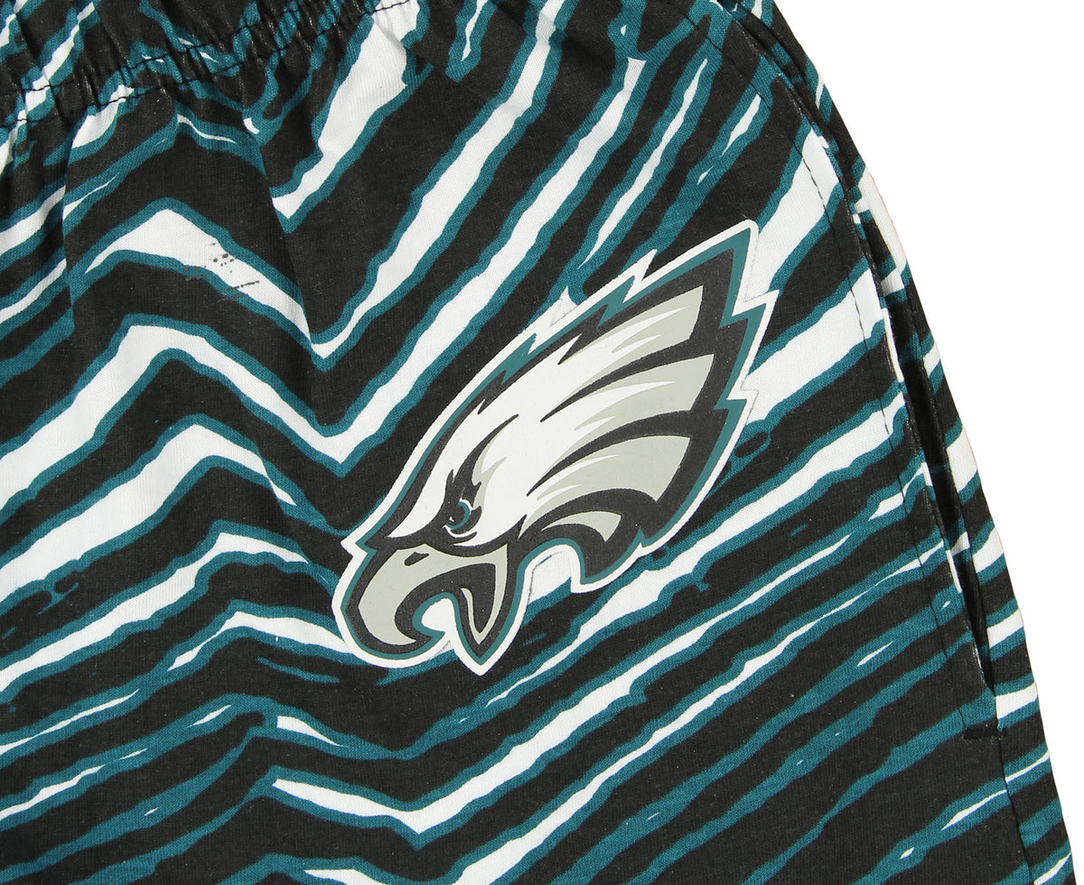 Philadelphia Eagles Zubaz Green Zebra Fleece Pants